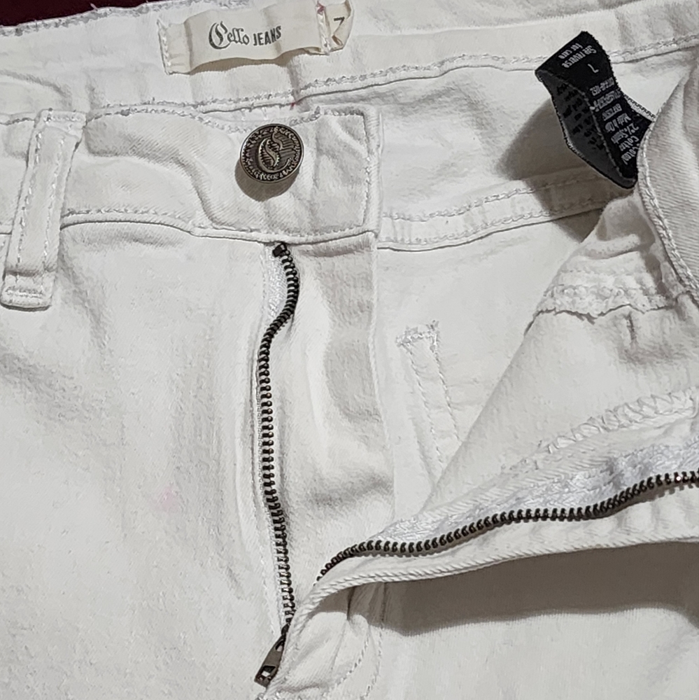 Cello White Distressed Jeans Pants - Picture 2 of 10